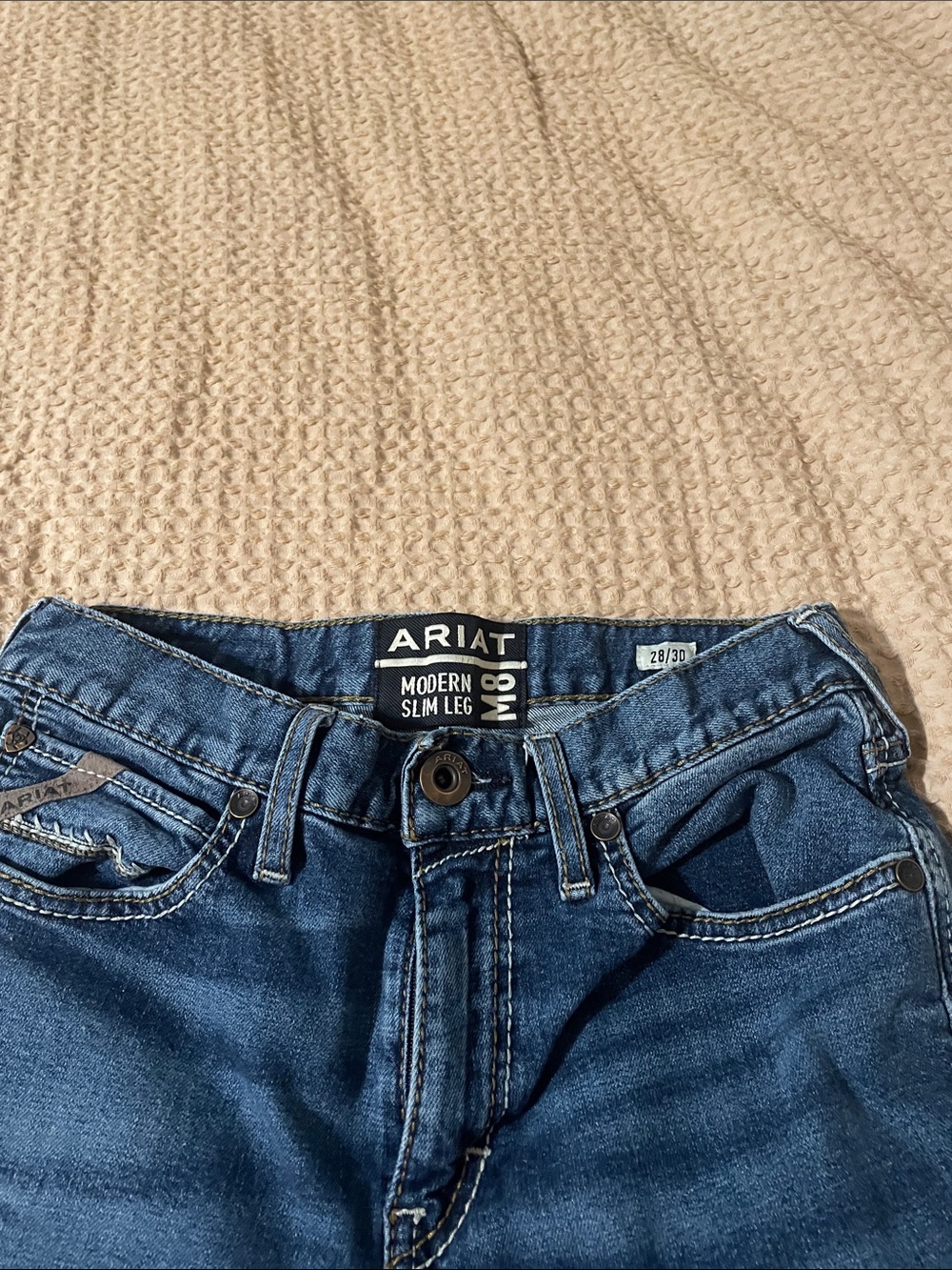 Ariat Modern Slim Leg Jeans in Denim Blue